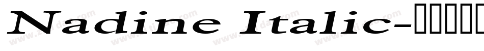 Nadine Italic字体转换